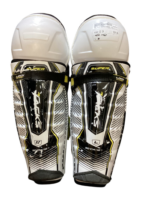Vist Large View of Product Image Which is Used CCM SUPERTACKS Junior Shin Guards None 12" 11776-S000386001