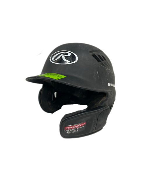 Vist Large View of Product Image Which is Used Rawlings BATTING HELMET W/ JAW GUARD Batting Helmet No Mask Black SM 11735-S000351344