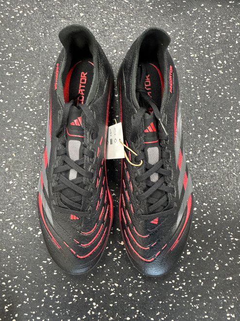 Vist Large View of Product Image Which is Used Adidas Soccer Indoor Shoes Black Senior 8.5