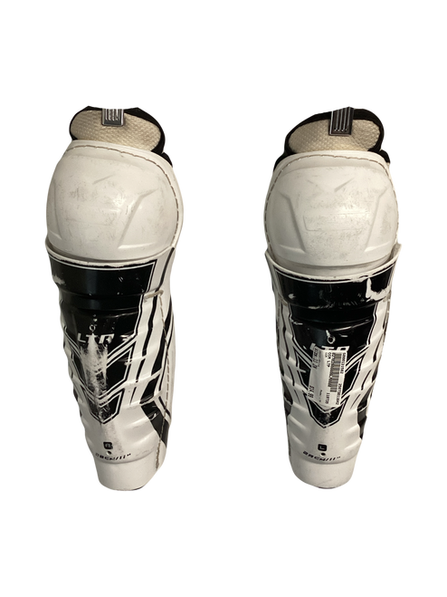 Vist Large View of Product Image Which is Used CCM LTP Senior Shin Guards White 11"
