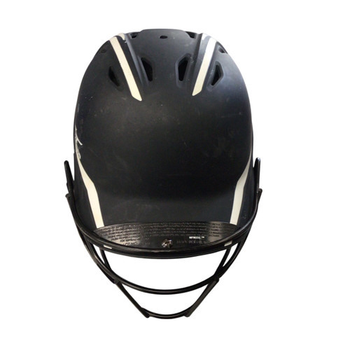 Vist Large View of Product Image Which is Used Mizuno BATTING HELMET W/ MASK Batting Helmet w/Mask Black S/M 11760-S000079598