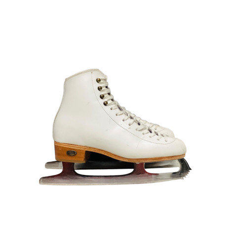 Vist Large View of Product Image Which is Used Riedell 117 Girls Figure Skate White Junior 04.5 11816-S000272879