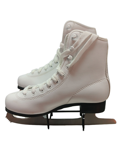 Vist Large View of Product Image Which is Used American Athletic WHITE Girls Figure Skate White Junior 03