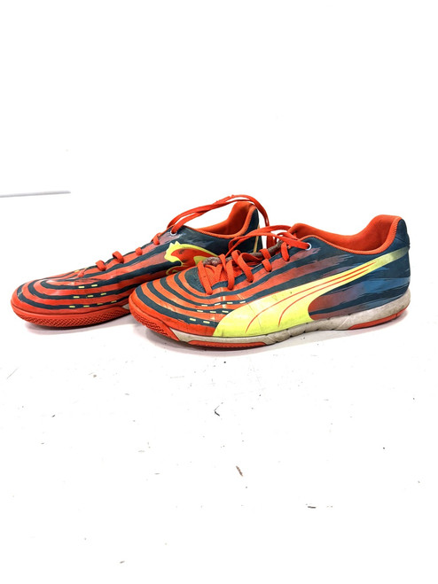 Vist Large View of Product Image Which is Used Puma Soccer Indoor Shoes Orange Senior 8.5 11860-C000295186