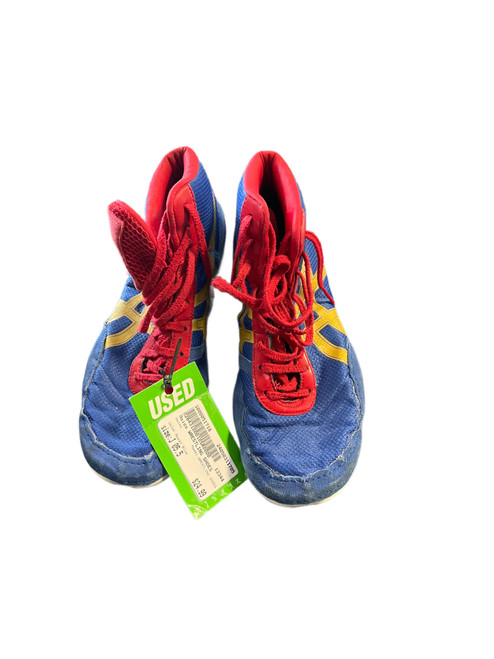 Used Asics WRESTLING SHOES Wrestling Shoes Royal Blue Junior 05.5 11705-S000051718