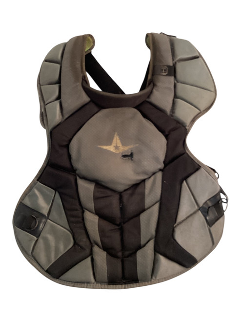 Vist Large View of Product Image Which is Used All Star CHEST PROTECTOR Catchers Chest Protector Grey Adult