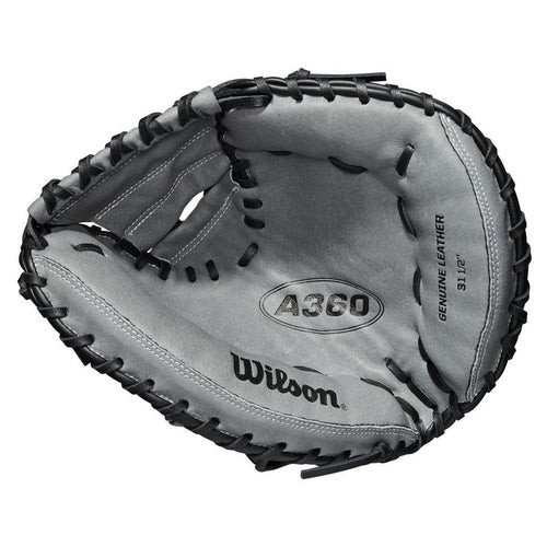 Vist Large View of Product Image Which is Wilson A360 CM315 31.5" Catchers Mitt - Right Hand Throw