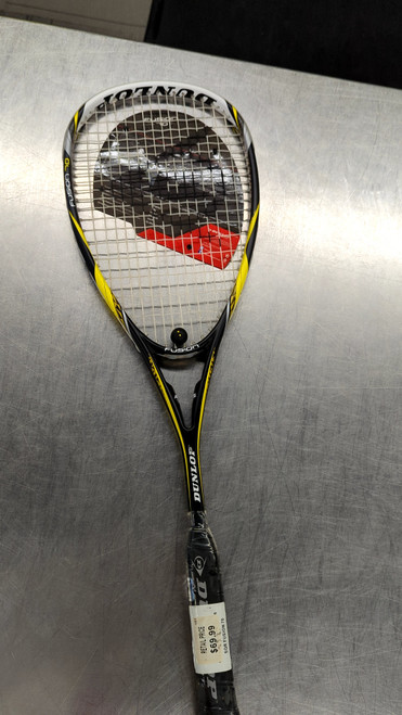 Vist Large View of Product Image Which is Used Dunlop FUSION INT RACQUET Adult Racquetball Racquet Black And Yellow Unknown
