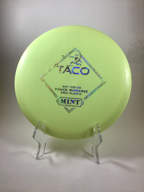 Vist Large View of Product Image Which is New MINT APEX LIGHT TACO Disc Golf Mid Range Yellow 164g 10105-S000288010