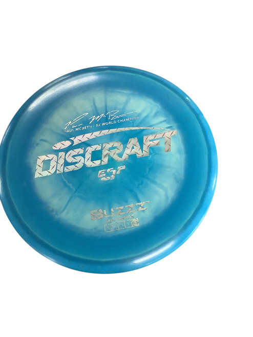 Vist Large View of Product Image Which is Used Discraft BUZZ ESP Disc Golf Mid Range Royal Blue 11479-S000400208