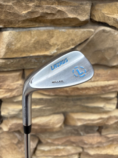Vist Large View of Product Image Which is Used Lazarus LEFT HANDED FORGED MILLED Golf Wedge Mens LH 60 Degree 10558-S000239651