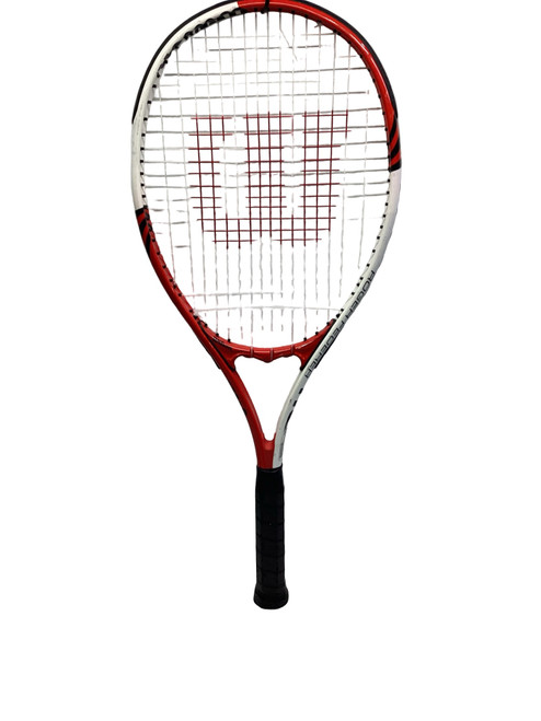 Vist Large View of Product Image Which is Used Wilson ROGER FEDERER 110 Adult Tennis Racquet Red 4 1/2"