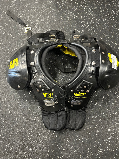 Vist Large View of Product Image Which is Used Schutt Y FLEX 2.0 FB Shoulder Pads Black XS 11726-S000284566
