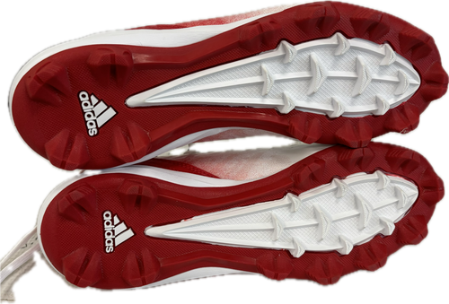Vist Large View of Product Image Which is Used Adidas ICON 4 MD BB/SB Cleats Red And White Senior 6