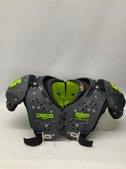 Vist Large View of Product Image Which is Used Schutt DS FLEX FB Shoulder Pads Black XL 11836-S000029104