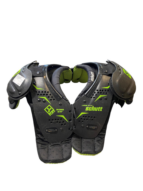 Vist Large View of Product Image Which is Used Schutt 8012005 FB Shoulder Pads Black LG 11706-S000359492