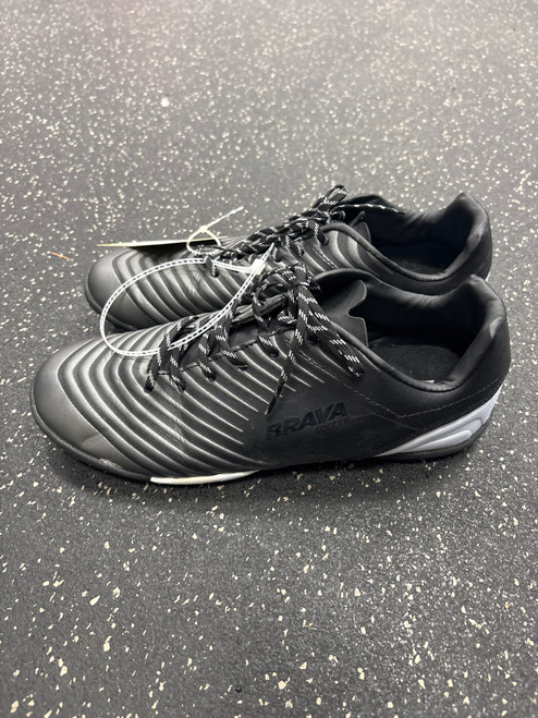 Vist Large View of Product Image Which is Used Brava Soccer Indoor Shoes Black Senior 7.5