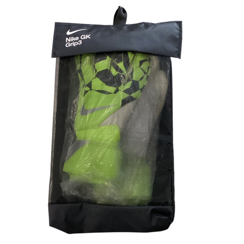 Vist Large View of Product Image Which is Used Nike GRIP3 Soccer Goalie Gloves Green 8 11760-S000079643