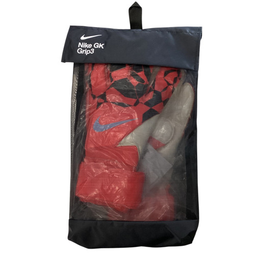 Vist Large View of Product Image Which is Used Nike GRIP3 Soccer Goalie Gloves Red 8 11760-S000079645
