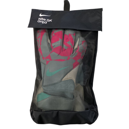 Vist Large View of Product Image Which is Used Nike GRIP3 Soccer Goalie Gloves Grey 10 11760-S000079647