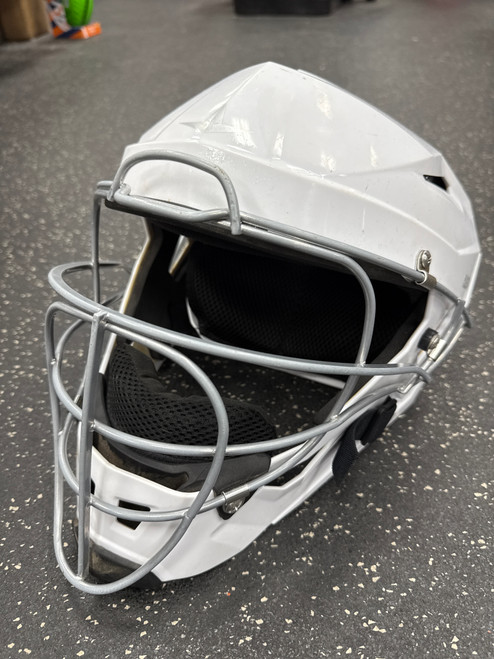 Vist Large View of Product Image Which is Used All-Star PHX PAIGE HALSTEAD Catchers Helmet w/Mask White LG