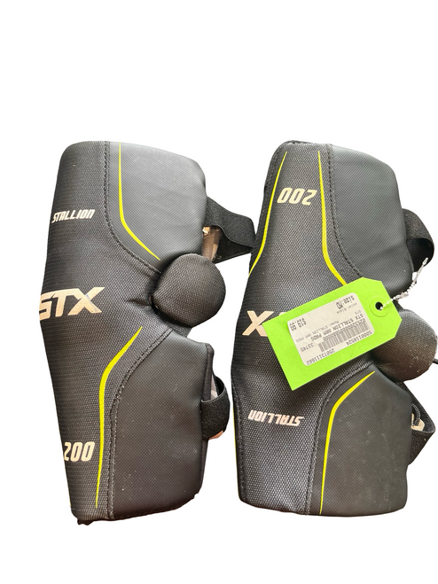 Vist Large View of Product Image Which is Used STX STALLION ARM PADS Lacrosse Arm Pads/Guards Black MD