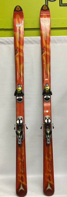 Vist Large View of Product Image Which is Used Atomic BETA RIDE Mens DH Ski/Binding Orange 190 cm