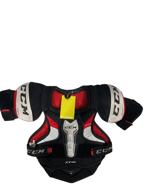 Vist Large View of Product Image Which is Used CCM FT485 JETSPEED Junior Shoulder Pads SM 11847-S000028238