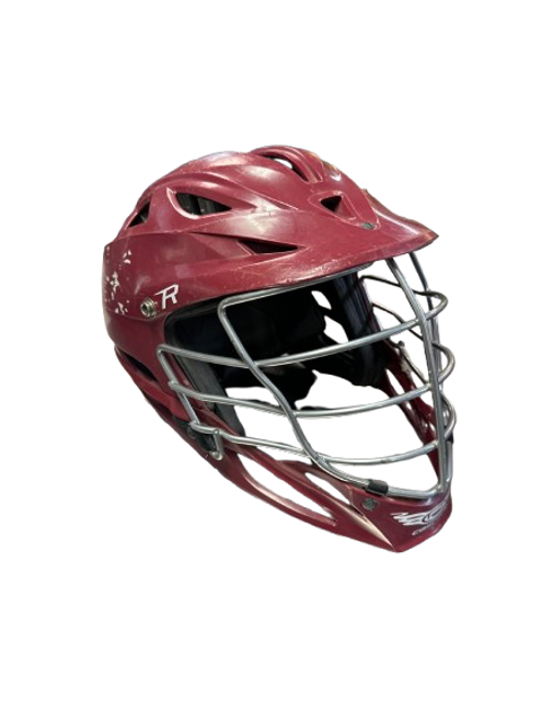 Vist Large View of Product Image Which is Used Cascade R Lacrosse Helmet Maroon MD