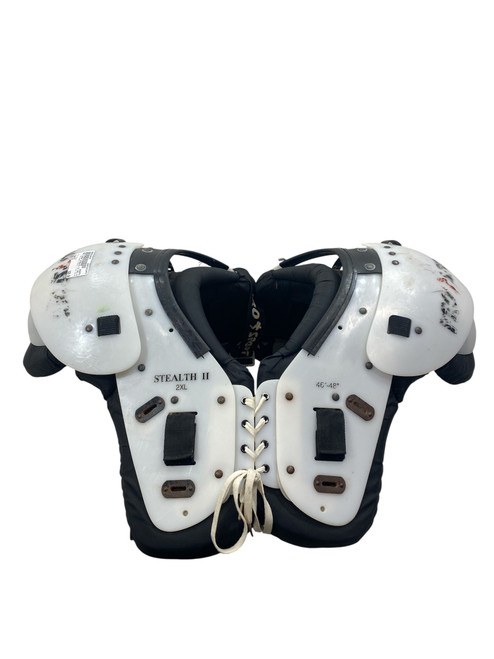 Vist Large View of Product Image Which is Used PRO SPORT STEALTH II 2XL 46-48 FB Shoulder Pads White 2X 11471-S000162410