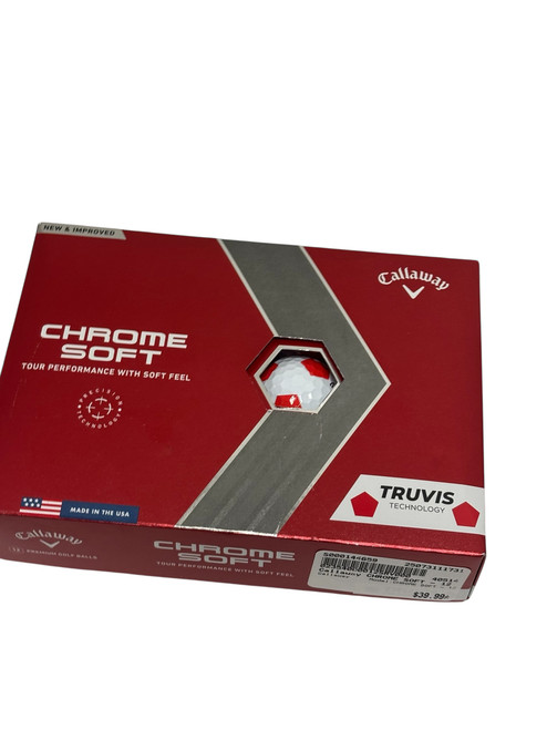 Vist Large View of Product Image Which is New Callaway CHROME SOFT Truvis - 12 Pack - Golf Balls 11731-S000144659
