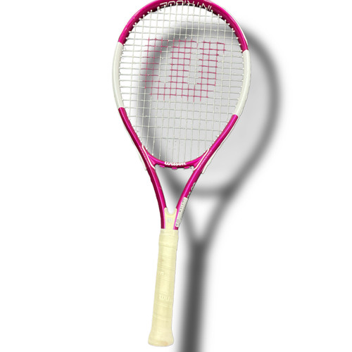 Used Wilson WILSON INTRIGUE TENNIS RACKET Adult Tennis Racquet Pink 4 1/4" 11889-S000014898 Vist Large View of Product Image Which is Used Wilson WILSON INTRIGUE TENNIS RACKET Adult Tennis Racquet Pink 4 1/4"