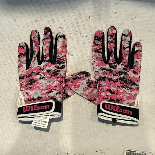 Used Wilson PINK GLOVE FB Gloves Pink MD 11878-S000021941 Vist Large View of Product Image Which is Used Wilson PINK GLOVE FB Gloves Pink MD