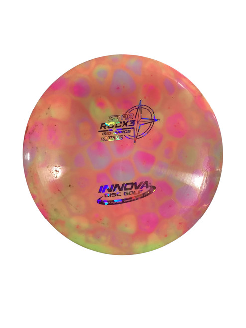 Vist Large View of Product Image Which is Used Innova STAR ROCX3 Disc Golf Mid Range Orange 11884-S000049746
