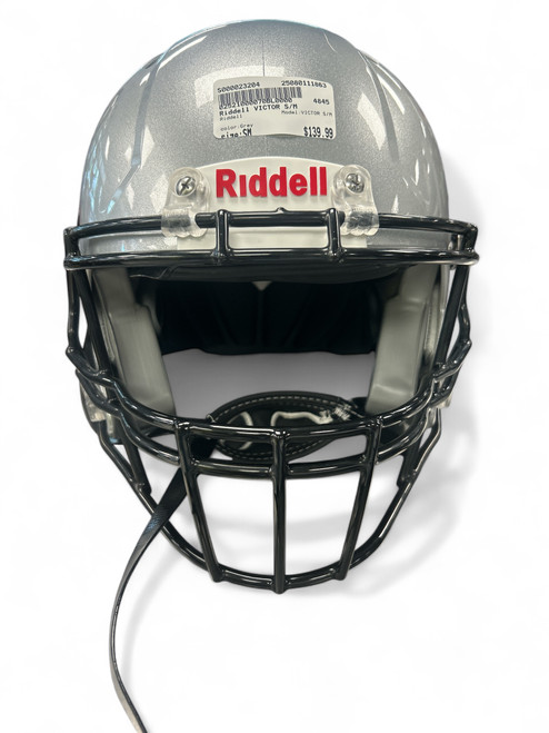 Vist Large View of Product Image Which is Used Riddell VICTOR S/M FB Helmet Grey SM 11863-S000023204