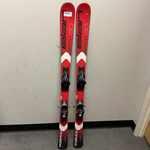Vist Large View of Product Image Which is Used Elan FORMULA 130 Boys DH Ski/Binding Red 130 cm 11855-S000188803