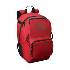 Vist Large View of Product Image Which is NEW EVO SHIELD SRZ-1 BASEBALL BAT BACKPACK RED