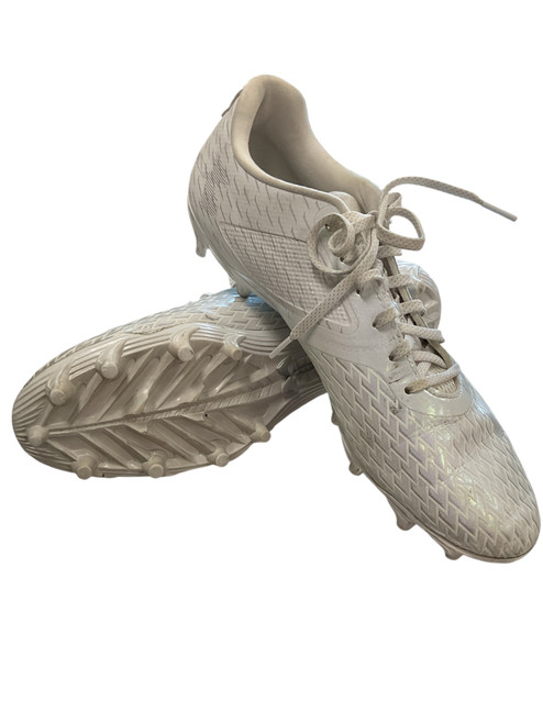 Vist Large View of Product Image Which is Used Under Armour Adult FB Cleats White Senior 12 11856-S000021779