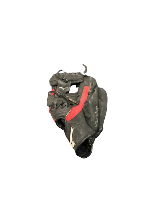Vist Large View of Product Image Which is Used Mizuno POWER CLOSE BB/SB Glove T-ball Black And Red 10"