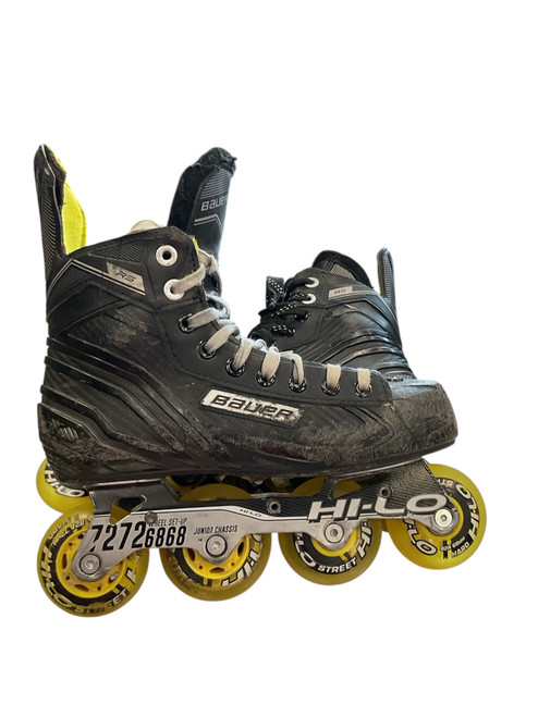 Vist Large View of Product Image Which is Used Bauer Roller Hockey Skates Black Junior 05
