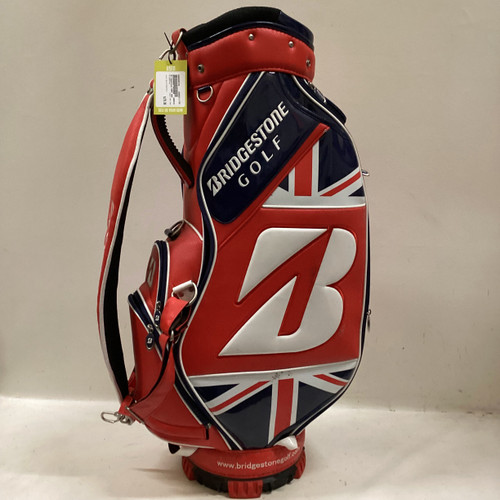 Vist Large View of Product Image Which is Used Bridgestone CART BAG Mens Cart Bag White/Red/Navy 11725-S000489749