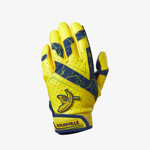 Vist Large View of Product Image Which is New Savannah Bananas Batting Gloves Yth Sm