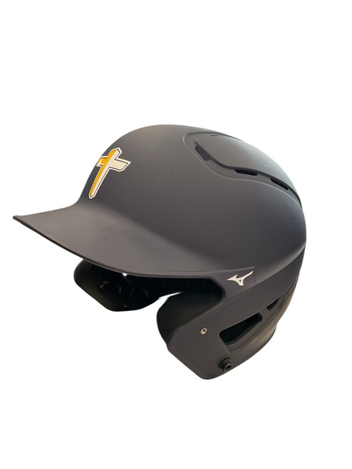 Vist Large View of Product Image Which is Used Mizuno BLUE HELMET Batting Helmet No Mask Navy Blue MD 11856-S000021802