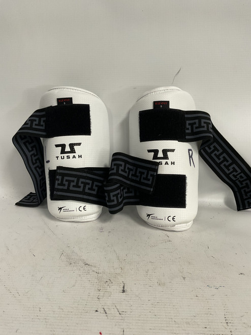 Vist Large View of Product Image Which is Used Martial Arts Forearm Pads White SM