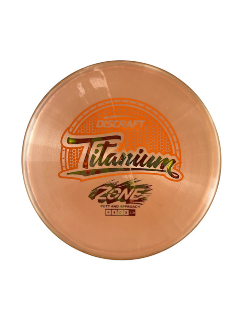 Vist Large View of Product Image Which is Used Discraft TITANIUM Disc Golf Putter Orange 11885-S000186693