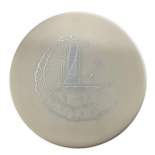 Vist Large View of Product Image Which is Used Discraft ZONE Disc Golf Putter White 11760-S000079700