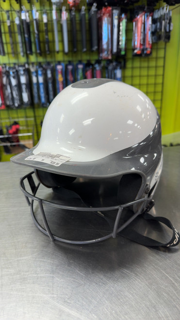 Vist Large View of Product Image Which is Used RIP-IT BATTING HELMET Batting Helmet w/Mask Grey MD