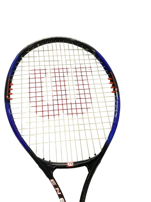 Vist Large View of Product Image Which is Used Wilson ENERGY Adult Tennis Racquet Black 4 1/8"