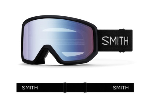 Vist Large View of Product Image Which is New SMITH TRIBUTE BLACK BLUE SENSOR MIRROR