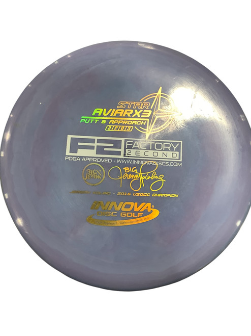 Vist Large View of Product Image Which is Used Innova STAR AVIARX3 Disc Golf Putter Purple 11347-S000252233